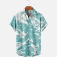 thumbnail image 3 of 2022 Summer Short Sleeve Shirts Original Risk Free Summer Print Shirts Ethnic Trend Men's Tops 042, 3 of 5