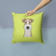 thumbnail image 2 of Dog Face Checkerboard Design Fabric Decorative Pillow, 2 of 4