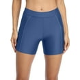 thumbnail image 3 of Charmo Swim Shorts for Women with Pockets High Waisted Swimsuit Shorts Board Shorts, 3 of 7