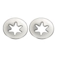 thumbnail image 1 of Uxcell Star Internal Tooth Lock Washers Push on Retaining Clips Manganese Steel Quick Speed Locking Washers for Fastening Silver 100 3 mm, 1 of 7