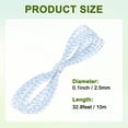 thumbnail image 3 of Uxcell Recoil Starter Rope Pull Cord 2.5mm 10m Nylon Pull Cord for Chain Saw White Blue, 3 of 7