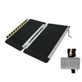 thumbnail image 1 of Rampa de Aluminio Portátil Plegable Antideslizante para Silla de Ruedas 600 Libras, 1 of 7