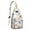 White-6, variant on Vintage Cat Print Sling Backpack – Cute Watercolor Hand-Drawn Cat Crossbody Bag for Travel & Hiking