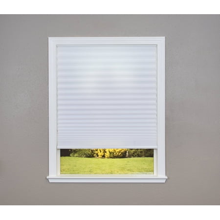 Easy Lift Trim-at-Home Cordless Pleated Light Filtering Fabric (Best Fabric For Roman Shades)