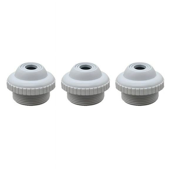 3X Swimming Pool Return Jet Fitting Massage Nozzle Inlet Outlet Bath Tub Nozzle with Adjustable Jet Eyeball Pool Tool