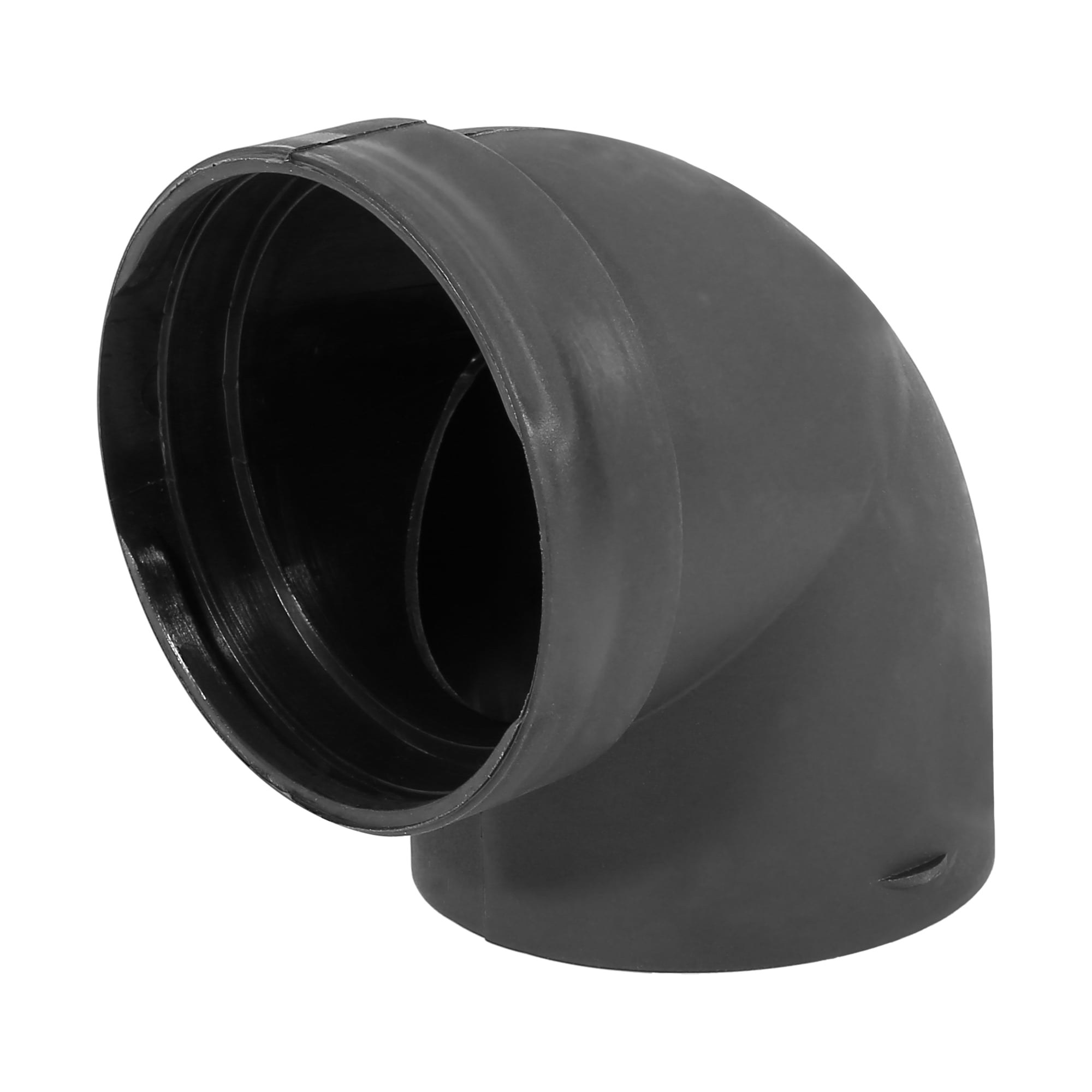 Unique Bargains Car 75mm Heater Warm Air Ducting Pipe Elbow Outlet Connector Plastic Black