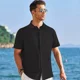 thumbnail image 1 of Camisa Casual Playa Guayabera Lino Manga Corta Para Hombre, 1 of 7