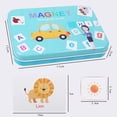 thumbnail image 2 of Juguetes magnéticos de madera con letras y números, imanes para nevera para niños, alfabeto ABC, tarjetas Flash con palabras, juego de conteo ortográfico, juguetes de aprendizaje, 2 of 7