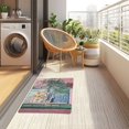 thumbnail image 4 of Yayeee Doormat for Inside 20"x32" Absorbent Low-Profile Washable Non-Slip Rubber Backed Entryway Rug, Green Window Sea, 4 of 8