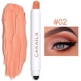 thumbnail image 1 of MAUXDA Cream Eye-Shadow Stick, Waterproof Cream Eyeshadow Pen Rotatable Creamy Eye Shadow Pencil Crayon, Matte and Shimmer Eyeshadow Makeup Stick with Sponge Smudger, 1 of 2