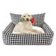 thumbnail image 1 of Cama para mascotas a cuadros con colchón para gatos, cesta cálida para mascotas, suministros para cachorros, cojín para perros y gatos, 1 of 9