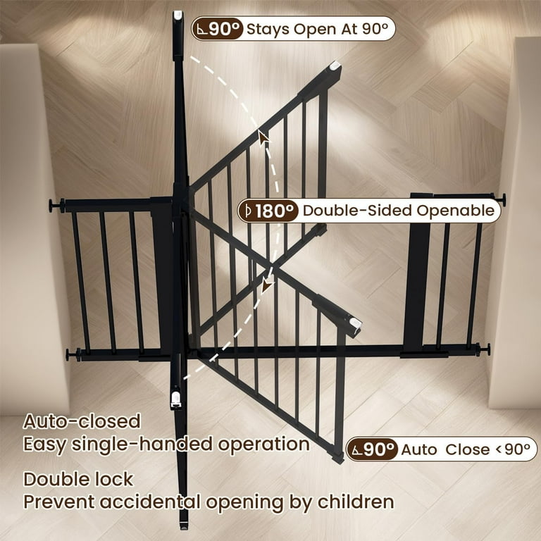 Baby Gate Stairs Auto-Close Baby Gate For Stairs Doorways
