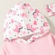 thumbnail image 5 of Gibobby Conjunto deportivo para niños Conjunto de ropa con capucha de manga larga con dibujos animados suaves para bebés y niñas pequeñas(Rosa,18-24 Meses), 5 of 5
