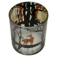 thumbnail image 3 of Northlight Forest Deer Hand Painted Glass Tealight Candle Holder - 3", 3 of 4