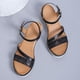 thumbnail image 5 of Novedad de verano, sandalias con plataforma de tacón de cuña Retro Boca de pescado, zapatos romanos para mujer Wmkox8yii sa5040, 5 of 6