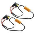 thumbnail image 2 of Load Resistor Adapter, LED Resistance Decoder H11 880 881  50W 6 Ohm  ABS + Metal Simple Installation 2PCS  for Turn  / Fog Light, 2 of 7