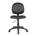 thumbnail image 5 of Scranton & Co Faux Leather Upholstered Wide Seat Office Swivel Chair in Black, 5 of 8