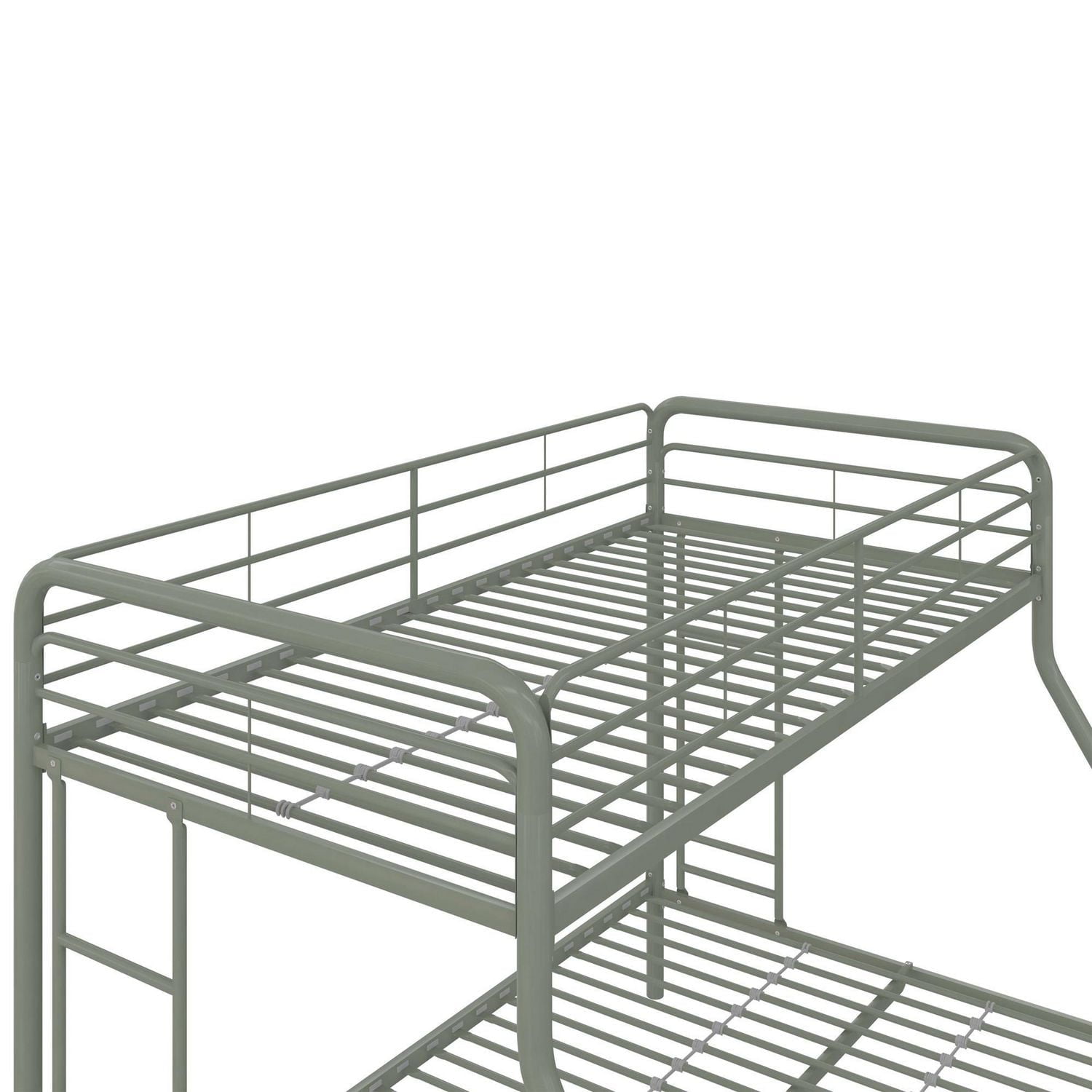 DHP Dusty Twin Over Full Metal Bunk Bed, Thyme Green
