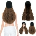 thumbnail image 4 of Fashionable Hooded Wig Knit Hat for Women Featuring Long Curly Hair for Everyday Use in Multiple Colors, 4 of 7