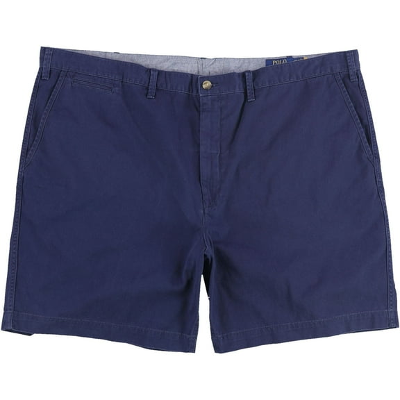 Ralph Lauren Mens Classic Fit Casual Chino Shorts, Blue, Big & Tall, 48