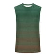 thumbnail image 5 of BiZtdJrK Mens Beach Tank Tops Summer Casual Sleeveless Muscle Shirts Fashion Gradient Graphic Tees Workout Fittness Undershirts, Army Green, S, 5 of 6