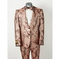 thumbnail image 2 of Mens 2 Button Dusty Rose & Pink Floral Paisley Prom & Wedding Tuxedo By Alberto Nardoni Brand Designer, 2 of 3