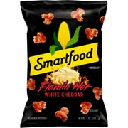 Smartfood Flamin' Hot White Cheddar Flavored Popcorn Snack Chips, 7 oz Bag