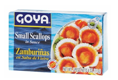 Goya Small Scallops in Sauce- ZamburiƱa Salsa Viera 4 Oz by