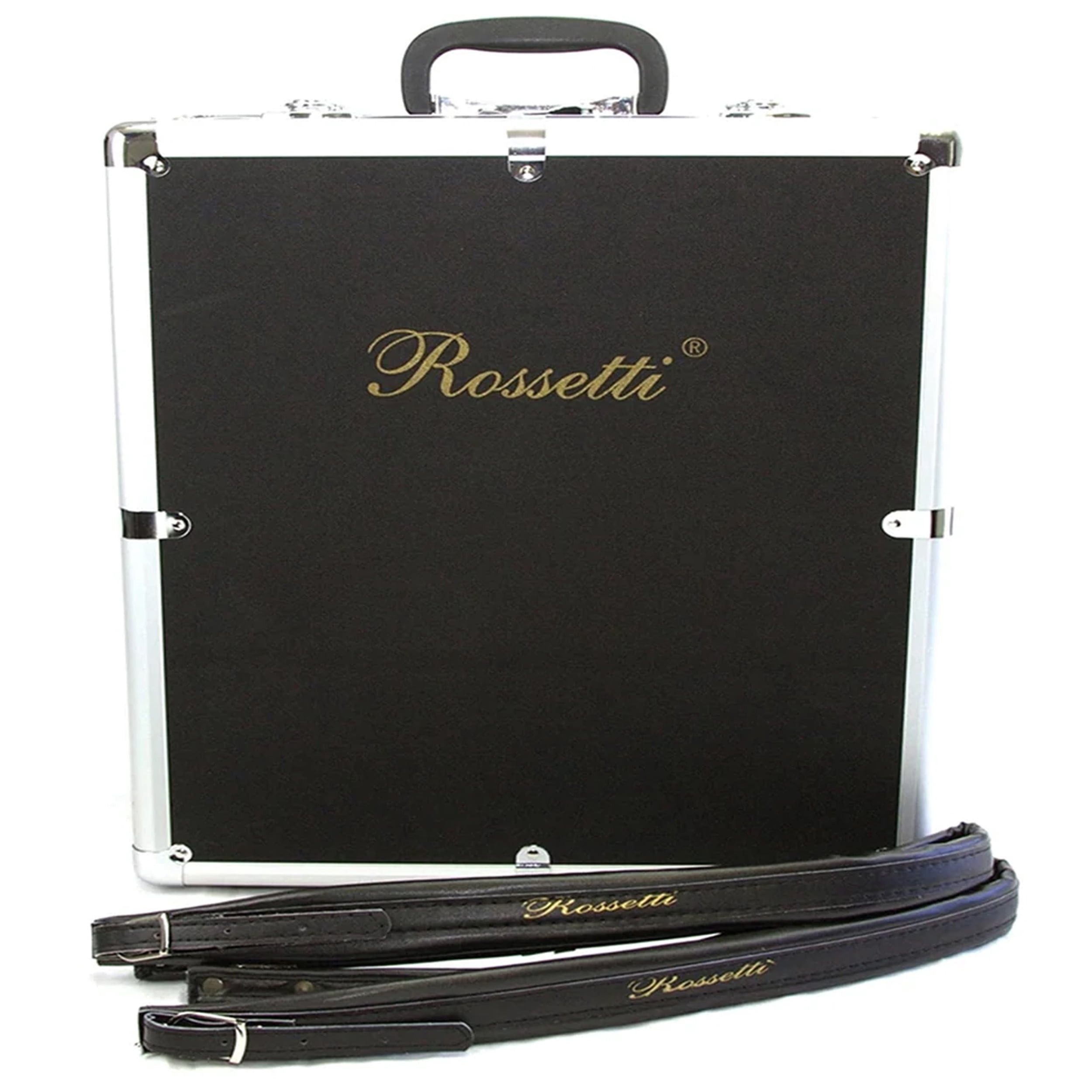 Rossetti 31-Button Accordion, 12 Bass, Pearlescent Finish, Blue and Black, 31 Keys, 12" Width