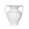 thumbnail image 1 of Benzara BM149185 Stylish Decorative Modern Ceramic 2-Handled Urn, White, 1 of 1