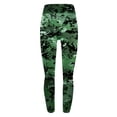 thumbnail image 4 of QATAINLAV Seamless Leggings for Women Gym High Waisted Workout Yoga Pants Casual Tummy Control Scrunch Butt Lifting Tights Tie Dye Print Bottom Trousers Green L, 4 of 5