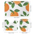 CLXMCS Clean Tangerine Illustration 266 Bathroom Shower Curtain Set, 4PS Bathroom Rugs Sets with