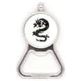 thumbnail image 1 of Dragon arte animal grano silueta Acero inoxidable Metal cerveza tapa sacacorchos, 1 of 3