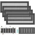 thumbnail image 1 of OUSITAID 4PCS floor register Ventilation cover rectangular hole screen 9.8 ”Black Magnetic Network Electric Covers Direct Practical Air Ventilation Cover, 1 of 9