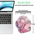 thumbnail image 2 of ERDS-Small Mouse Pad 6.5 x 7 Inch, Takes up Wrist and Mouse Space, Waterproof Compact Mini Mouse Mat for Laptop Computer Wireless Mouse Keyboard Home Office Travel,Pink Gold Marble, 2 of 4
