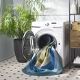 thumbnail image 3 of SAFAVIEH Braided Tendrils Striped Machine Washable Reversible Area Rug, Navy/Green, 4' x 6' Oval, 3 of 12