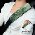 thumbnail image 4 of WYYP Green Leaves Car Seat Belt Cover - Protect Your Neck and Shoulder from Seat Belt Rubbing - Universal Size - Ideal for Car Interior Accessories 2Pcs, 4 of 6