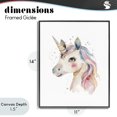 thumbnail image 4 of Stupell Industries Cottage Dreamy Pastel Unicorn Black Framed Giclee Art, 11 x 14, by LSR Design Studio, 4 of 8