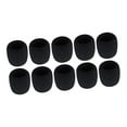 thumbnail image 1 of Fundas protectoras para micrófono inalámbrico, paravientos, portátil, de espuma gruesa. 10 unidades negras, 1 of 9