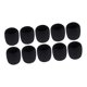 thumbnail image 1 of Fundas protectoras para micrófono inalámbrico, paravientos, portátil, de espuma gruesa. 10 unidades negras, 1 of 9