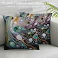 thumbnail image 3 of COMIO  Boho Throw Pillow Covers Abstract Background Marbling Artwork Farmhouse Decorative Pillow Covers for Living Room, 3 of 5