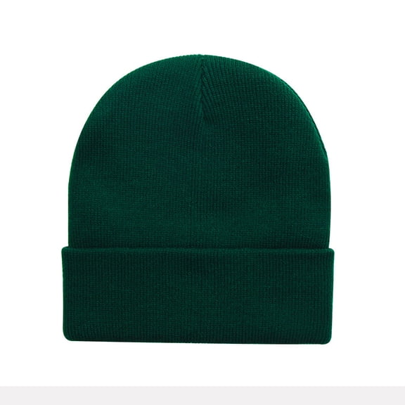 suxuMhao Knit Hat-2 Pieces Dark Green Beanie,Winter Hats for Adults,Warm Winter Beanies with Curled Edge,Casual and Versatile Knit Cap,One Size Fits Most,Soft Headwear for Cold Days & Daily Use
