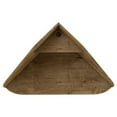 thumbnail image 5 of Bradley Floating 2-Piece Cubicle Section Desk with Keyboard Shelf in Rustic Brown, 5 of 5