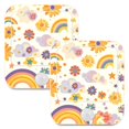 thumbnail image 7 of Yayeee 2-Pack Plug in LED Night Lights with Light Sensors Motion Detectors, Beige Retro Rainbow, 7 of 7