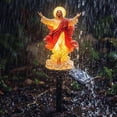 thumbnail image 3 of LOWLHOME Religious Solar Garden Stake Light, Resin Statue with Warm LED Glow for Yard Patio Lawn, Weatherproof Outdoor Memorial Decor, Garden Sculpture, Patio Lawn Decor, 3 of 6