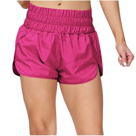 amkenre Biker Shorts Women Fashion Women s Solid Color Casual Yoga Pants Versatile Breathable Sports Shorts High Waist Thin Hot Pants shorts for women Elastic Waist biker shorts women tummy control