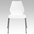 thumbnail image 5 of Flash Furniture Hercules Series Adult Modern Stackable Waiting Room Chairs, Set of 5, White, 5 of 15