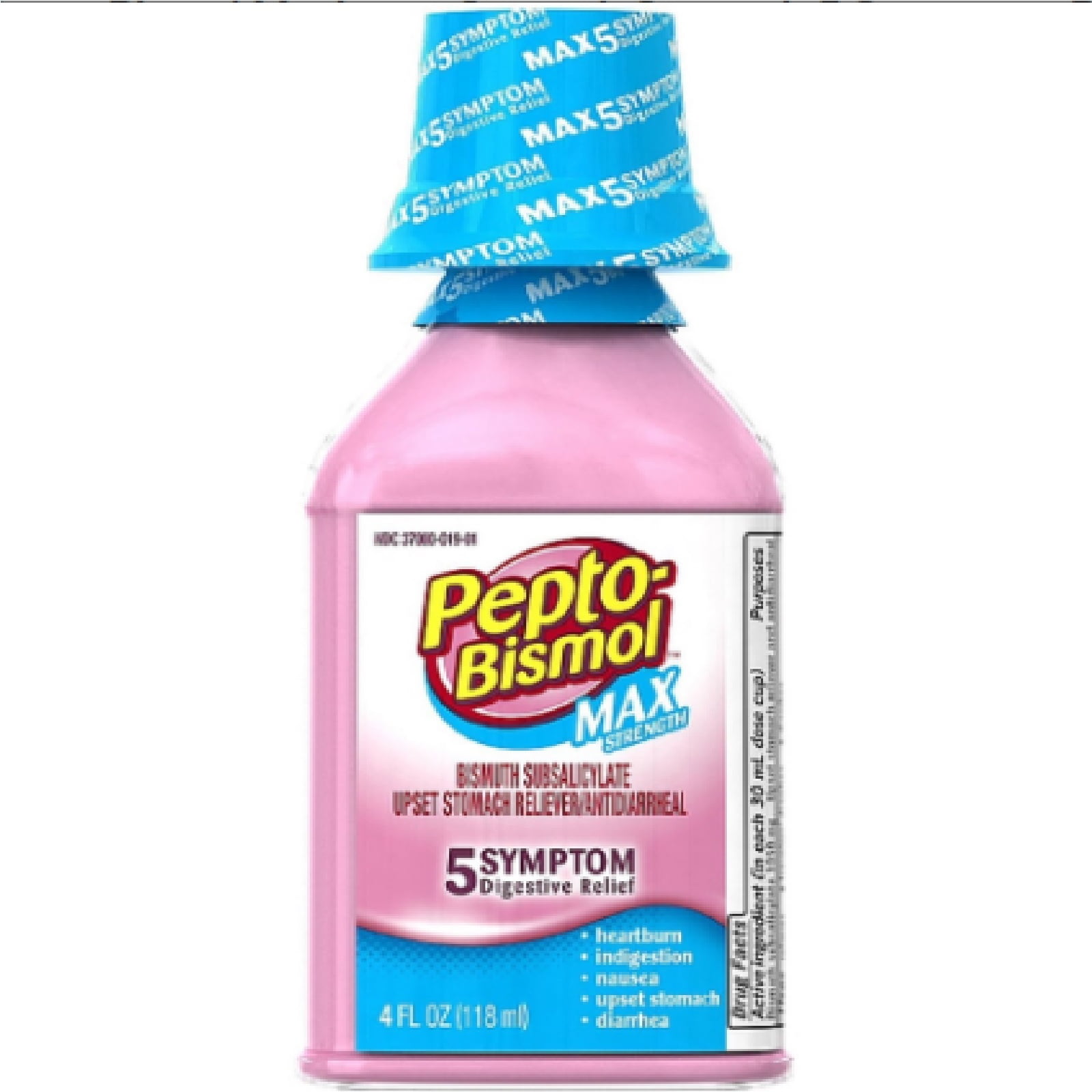 PeptoBismol Nausea Liquid Max Strength 5 Symptoms Relief Laxative