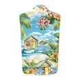 thumbnail image 5 of cllios Summer Tank Tops Mens Casual Button Down Collared Shirts Palm Tree Tropical Beach Tank Top Beach Button Up Holiday Tops with Pockets, 5 of 6