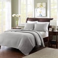 thumbnail image 1 of Madison Park Keaton Ensemble de Couvre-Lit 3 Pcs, King, Gris, 1 of 6